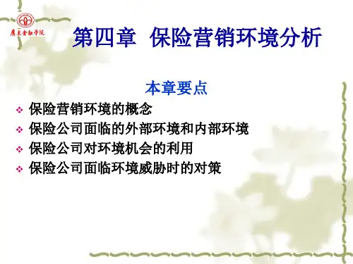第4章保险营销环境分析