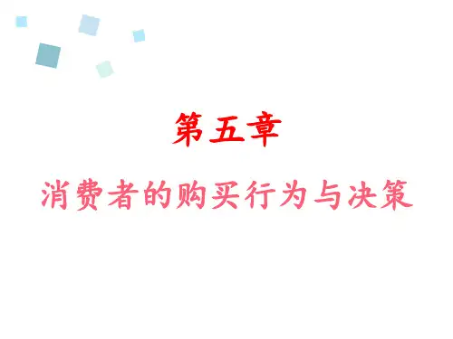 消费者心理学PPT第五章