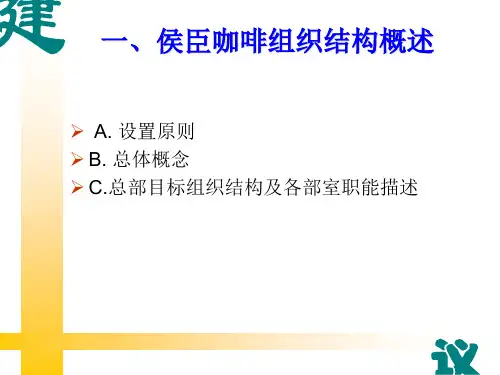 某公司总部组织架构设计方案