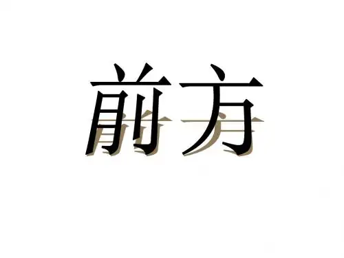 新苏教版语文必修一课件：《前方》课件(28张ppt)