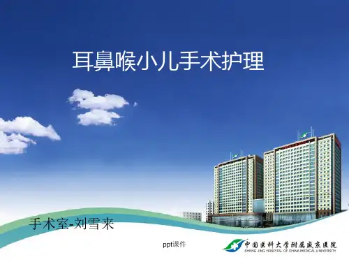 耳鼻喉小儿手术护理  ppt课件