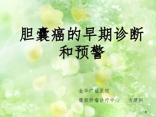 胆囊癌科普ppt课件