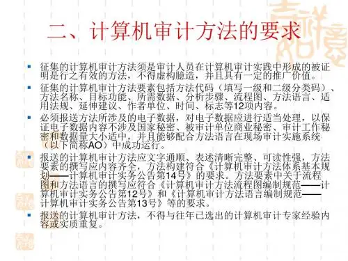浅谈计算机审计方法