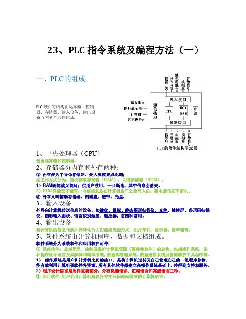 中级电工证复习资料(PLC部分)