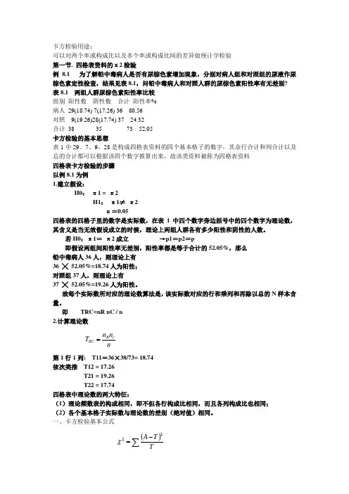 统计方法卡方检验