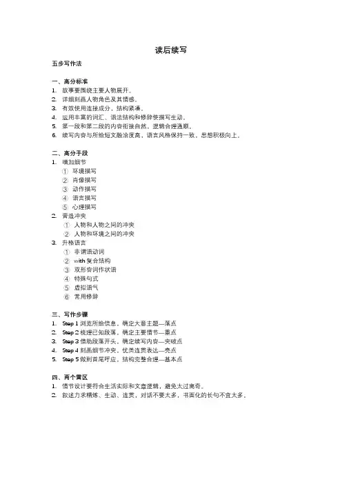 英语写作五步法