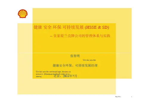 壳牌公司的HSSE管理体系