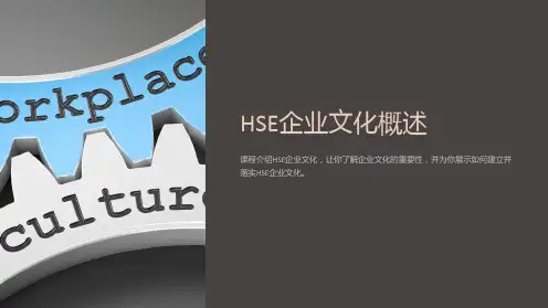 《HSE企业文化概述》课件