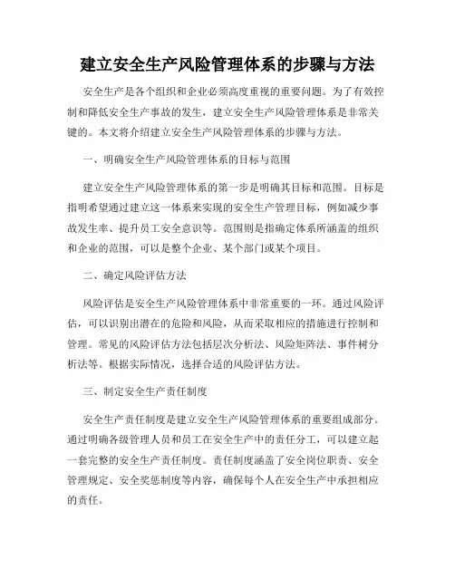建立安全生产风险管理体系的步骤与方法