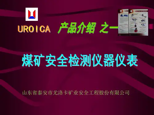 最新版泰安尤洛卡公司产品介绍为煤矿安全护航ppt课件