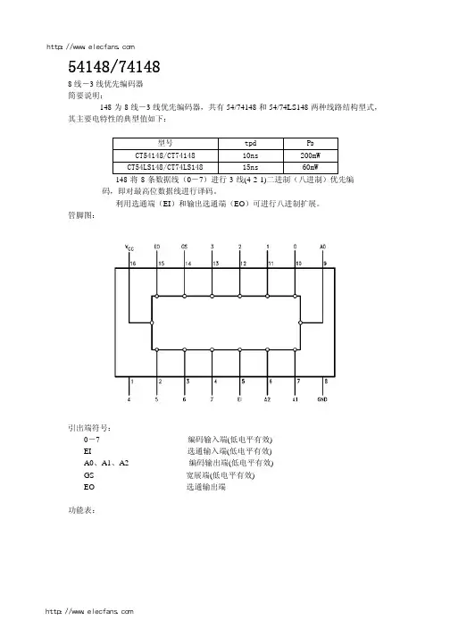 74LS148中文资料