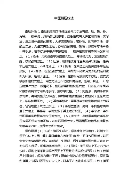 中医指压疗法