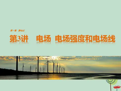 高中物理教科版选修3-1课件第一章 第3讲 电场 电场强度和电场线