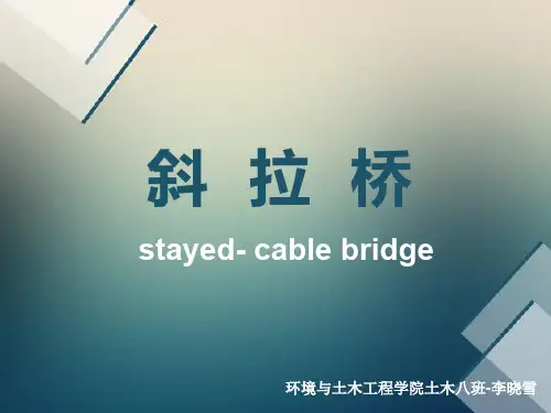 斜拉桥整体介绍及实例分析(90页)