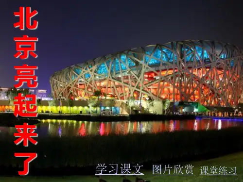 人教版部编版二年级下册语文《北京亮起来了》优质PPT教学课件