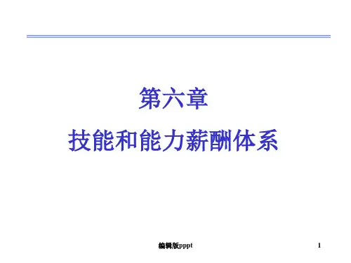 第六章技能和能力薪酬体系
