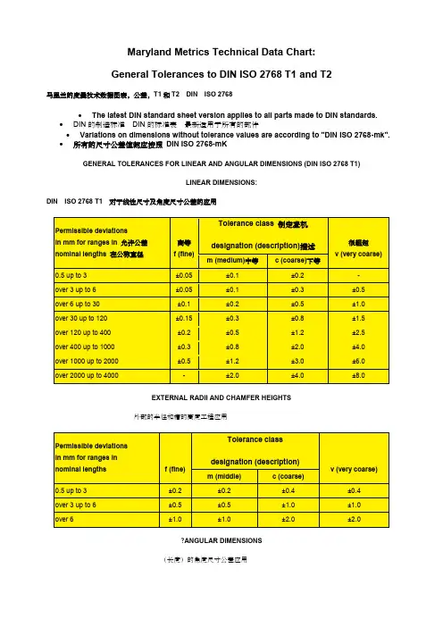 DIN_ISO_MKE的公差标准德国中文翻译
