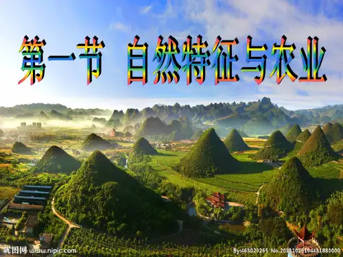 第七章第一节自然特征与农业