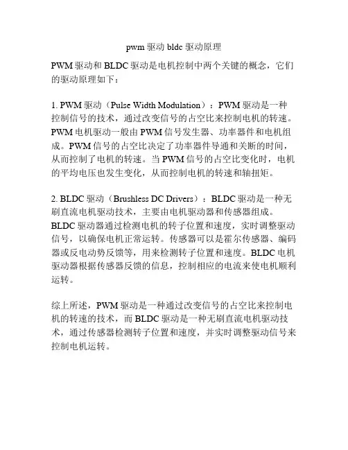 pwm 驱动 bldc 驱动原理