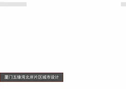 厦门五缘湾北岸片区城市设计(1)