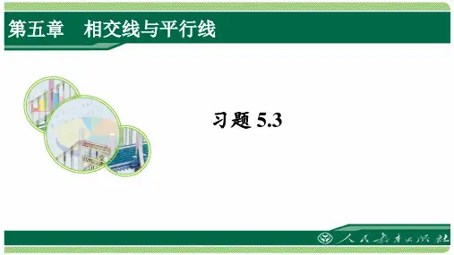 人教版七年级数学下册习题5.3详细答案课件