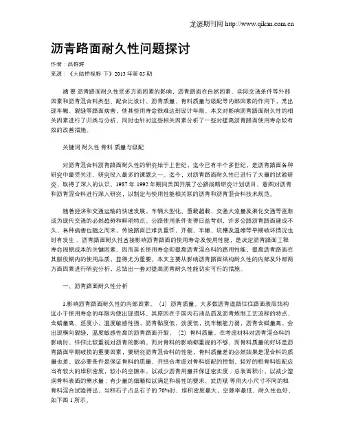 沥青路面耐久性问题探讨.doc