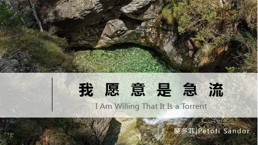 《我愿意是急流》课件25张