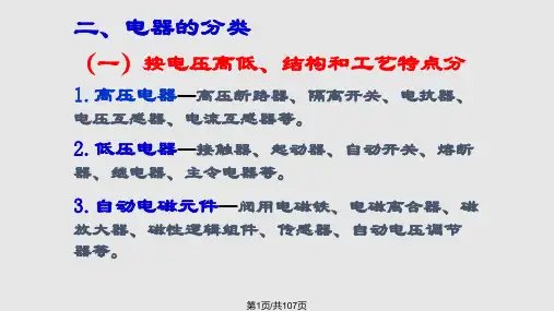 电器理论基础知识PPT课件