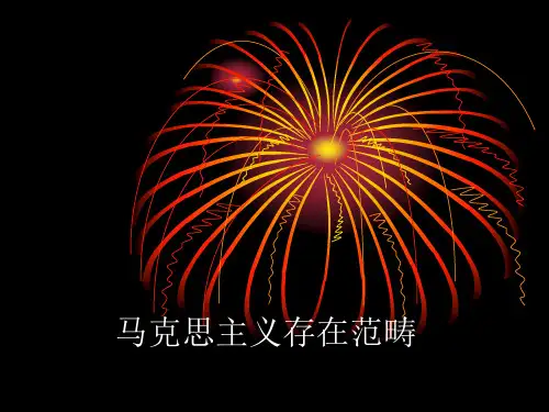 马克思主义存在范畴