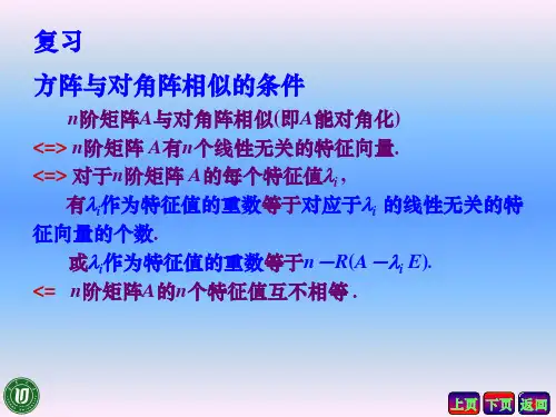 4.4 实对称矩阵的对角化