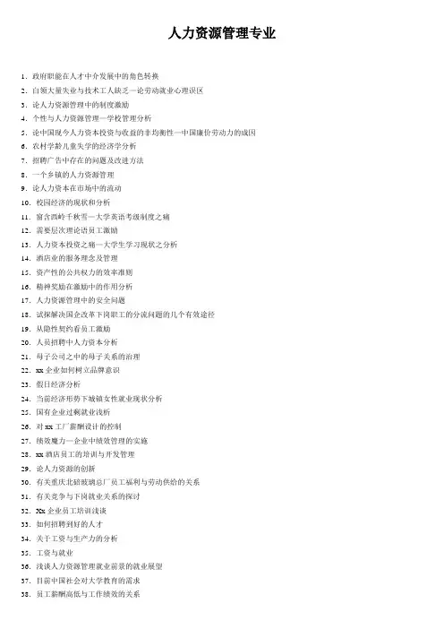 论文题目