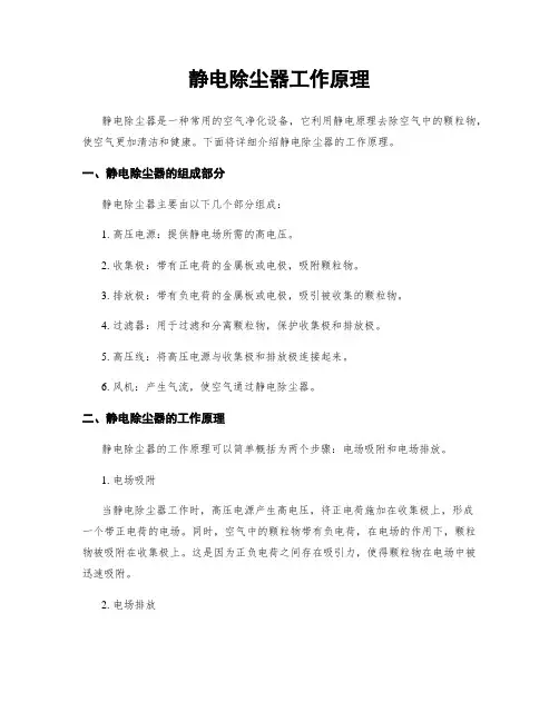 静电除尘器工作原理