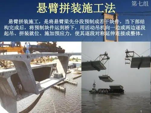 悬臂拼装施工法ppt课件