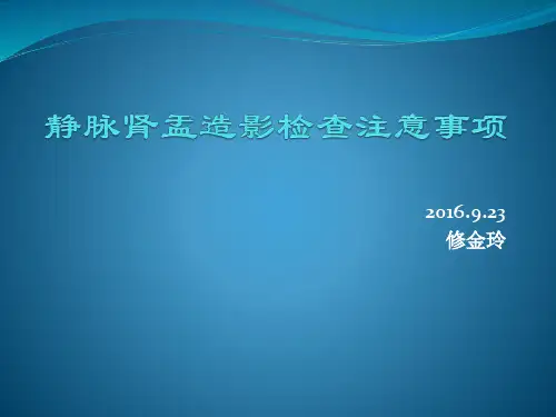 静脉肾盂造影