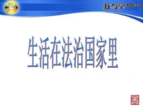 人教版思想品德九年级第三单元第六课人民当家做主的法治国家-依法治国25张幻灯片