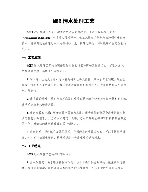 MBR污水处理工艺