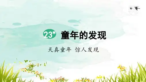 统编版五年级语文下册第23课《童年的发现》优秀课件