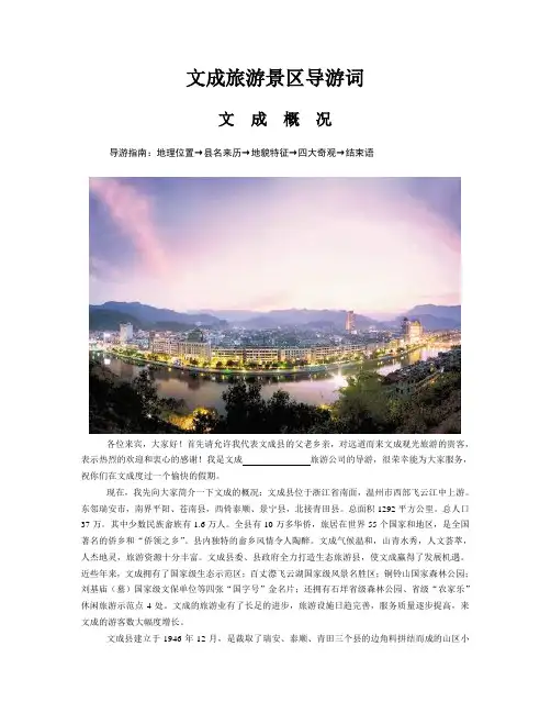 文成概况
