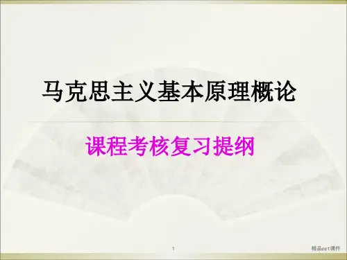 马克思主义基本原理概论复习提纲