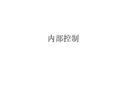 内部控制讲义