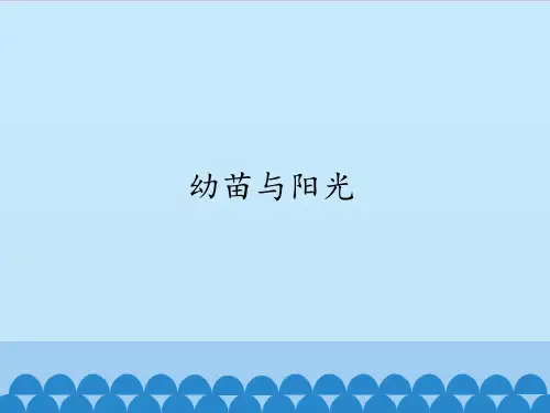 六年级上册科学课件-5 幼苗与阳光- 首师大版 (共9张PPT)