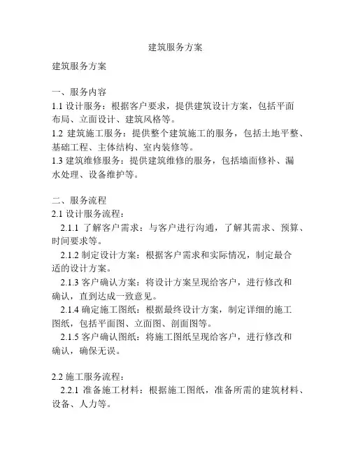 建筑服务方案