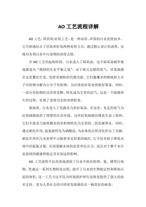 ao 工艺流程说明