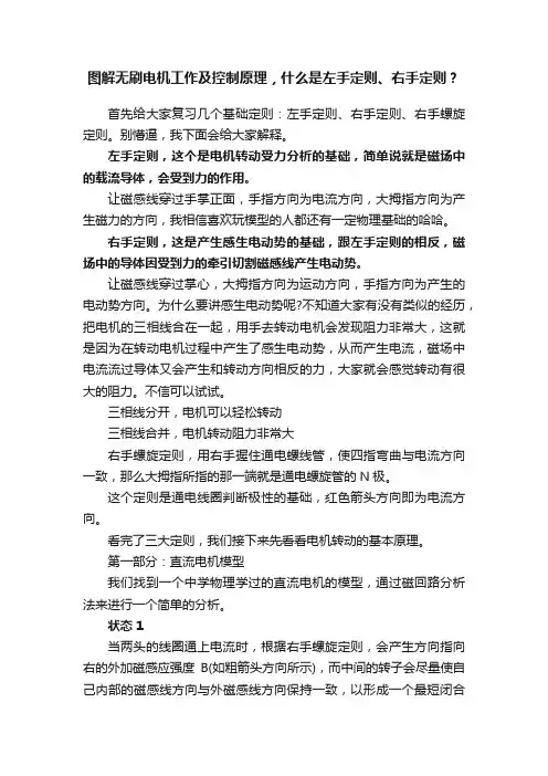 图解无刷电机工作及控制原理，什么是左手定则、右手定则？