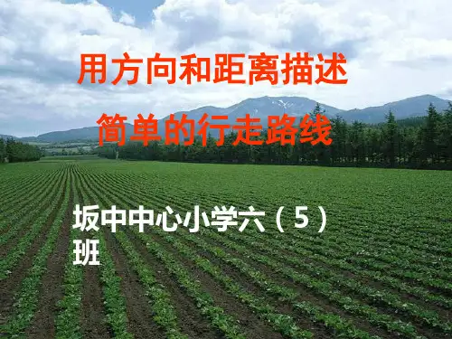 描述简单的行走路线