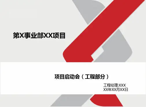 地产项目部启动会(工程部分)模板