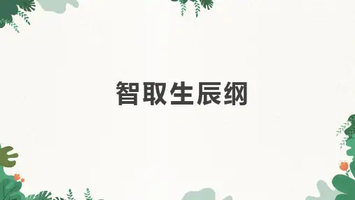 九年级语文上册22课《智取生辰纲》课件