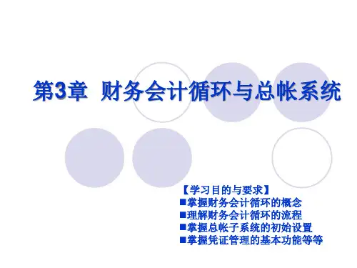 第3章财务会计循环与总帐系统