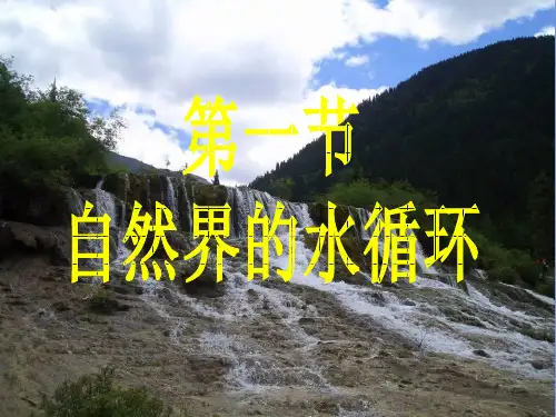 2023春上海教育版生物六下6.3《水的循环》ppt2