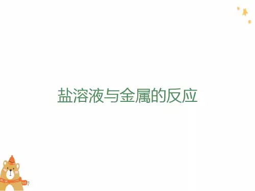 盐溶液与金属的反应